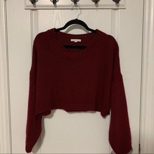 Super Comfy Knit Cropped Sweater